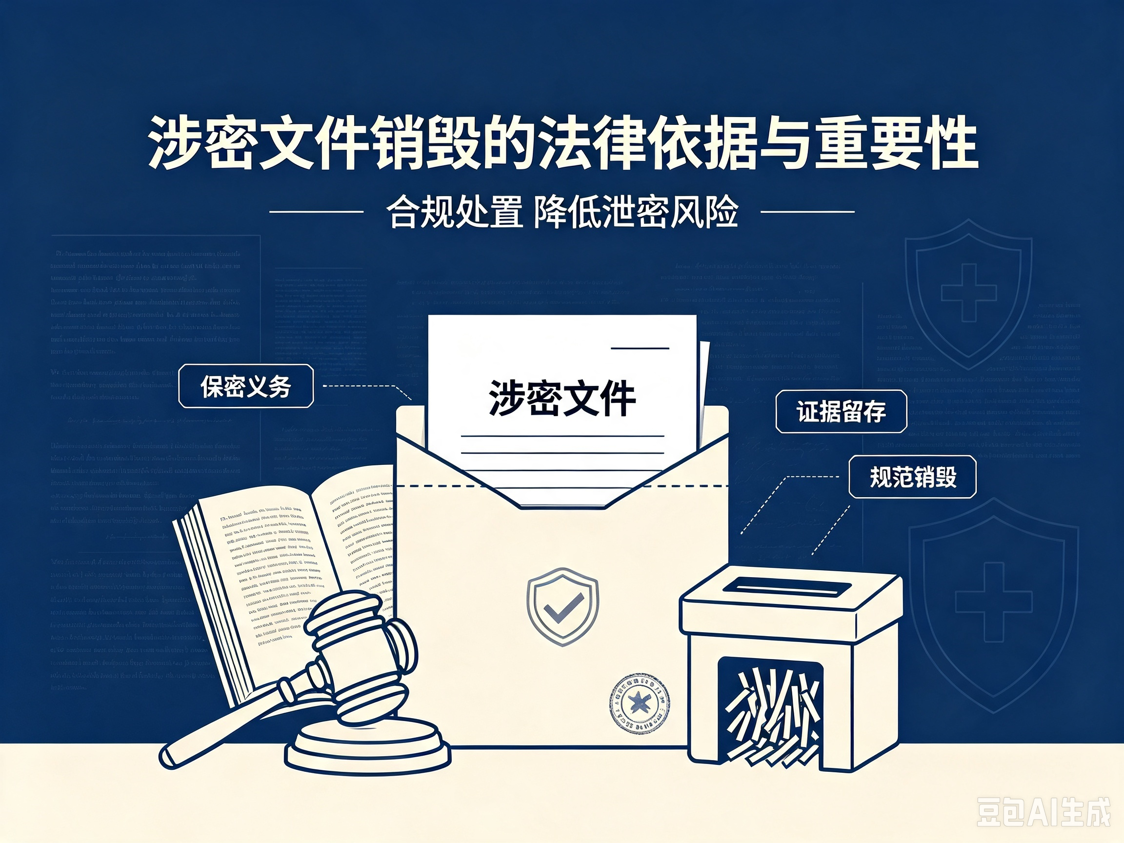 涉密文件销毁的重要性与法律依据！合规处置，降低泄密隐患